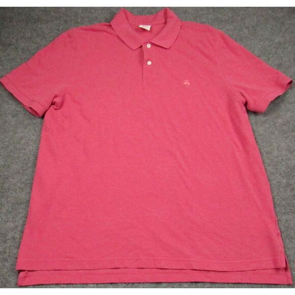 Brooks Brothers Shirt Men Extra Large Performance Polo Shirt Pink Supima Cotton - Picture 2 of 9